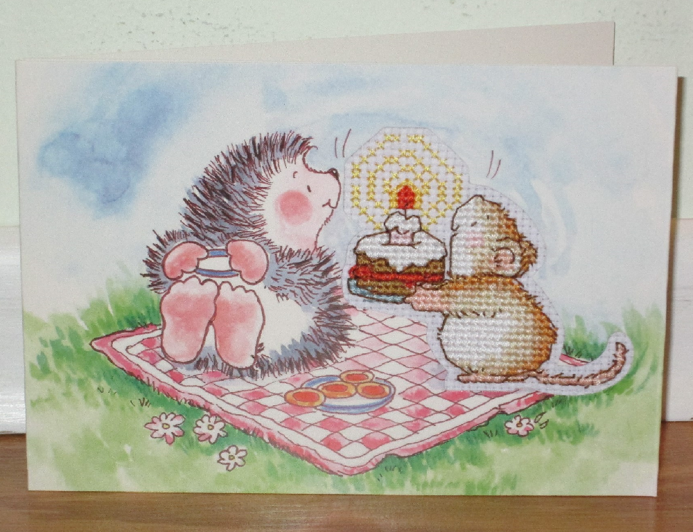 Hedgehog Mouse Card