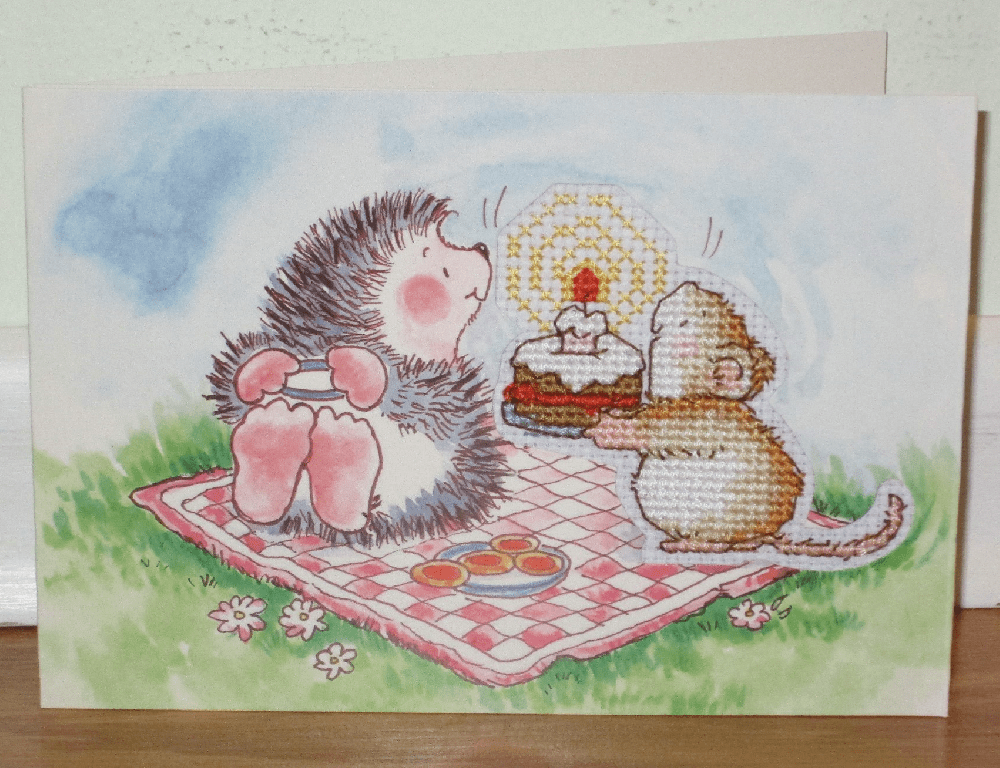 Hedgehog Mouse Card